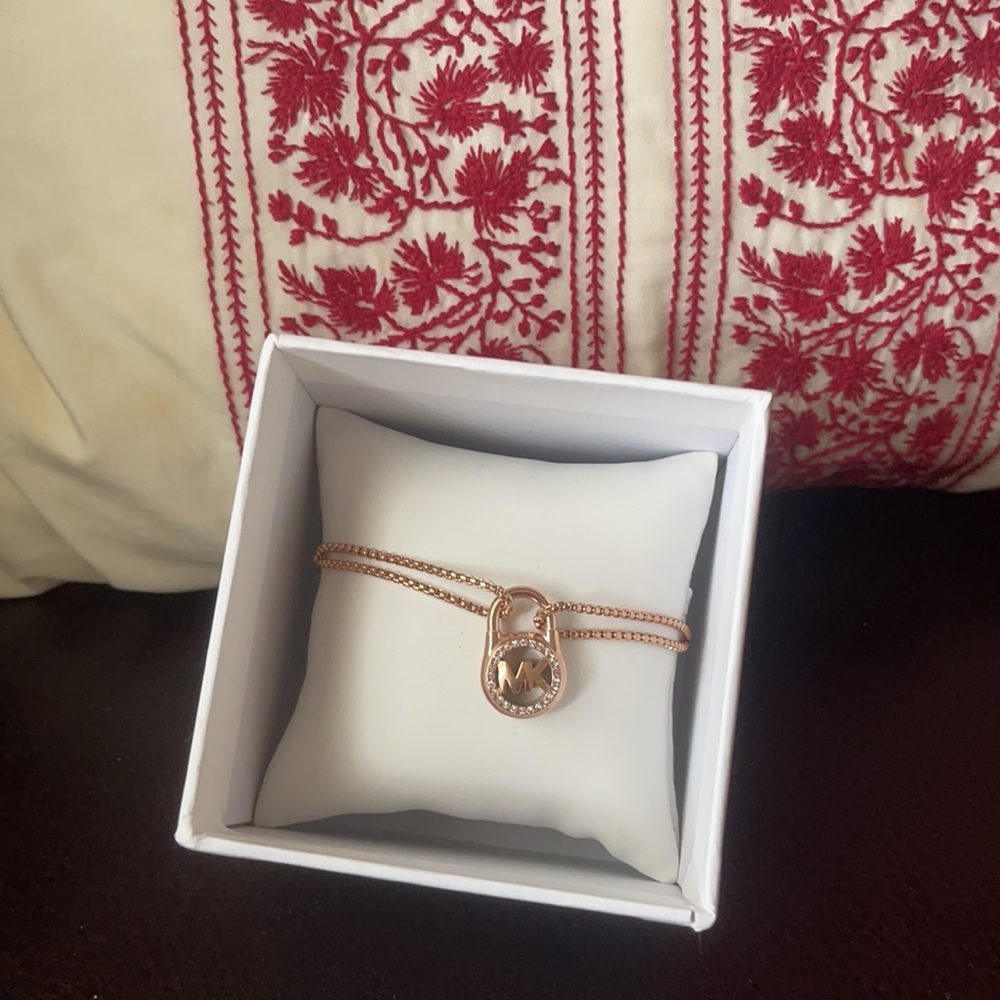 New Michael Kors ROSE GOLD Chain Bracelet SS MK LEGO MKJ7382791